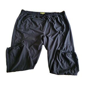 Nola Jogger Pants Womens 4X Black Lined Cargo Pocket Stretch Hiking Athleisure